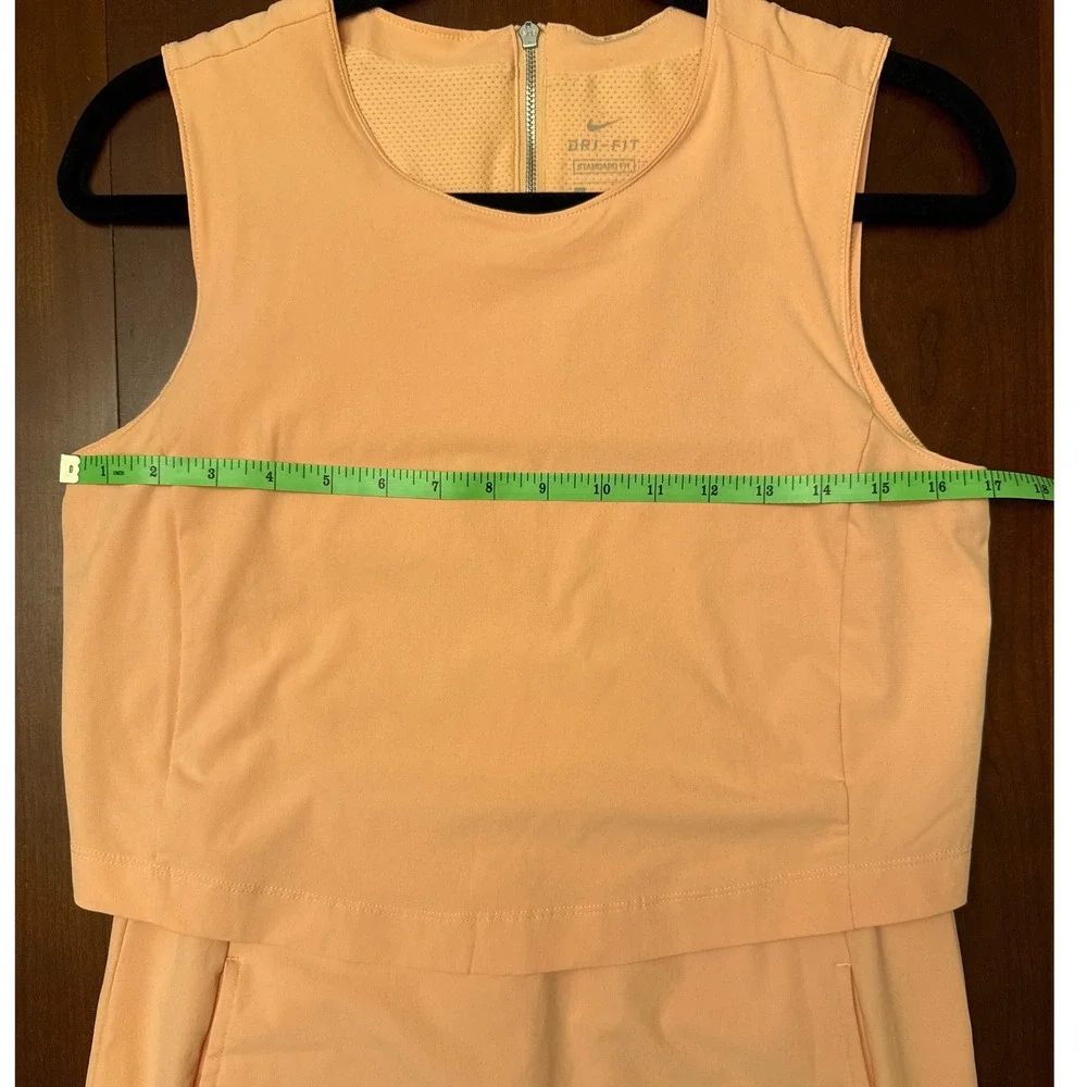 Nike Dryfit dress tennis golf ace flex Peach Small Sunset Haze C19806-885 EUC‎